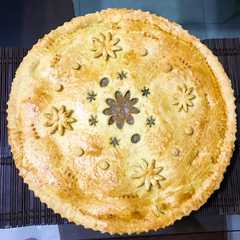 Una foto de Pie de Manzana