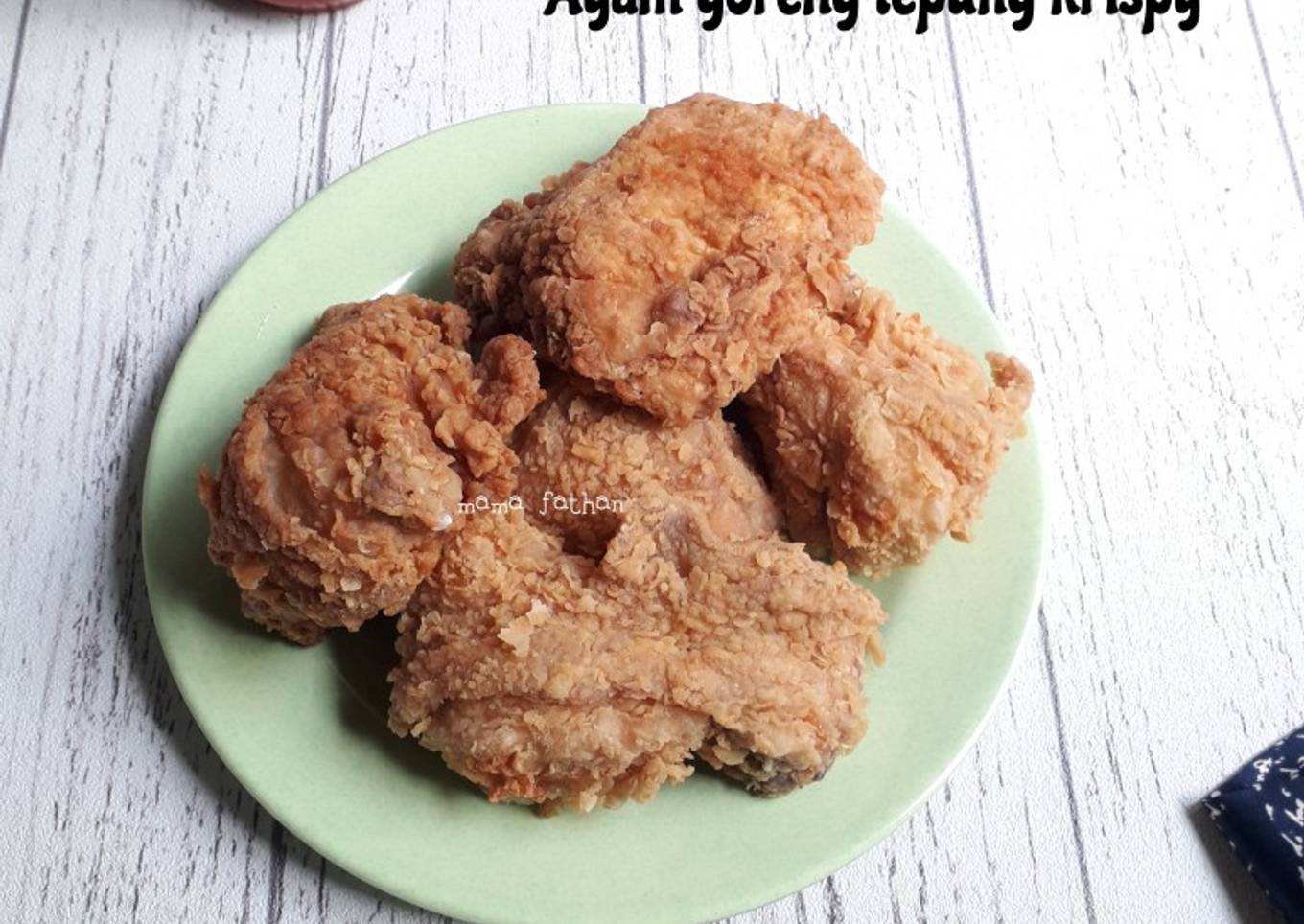 Ayam goreng rangup dalam tepung