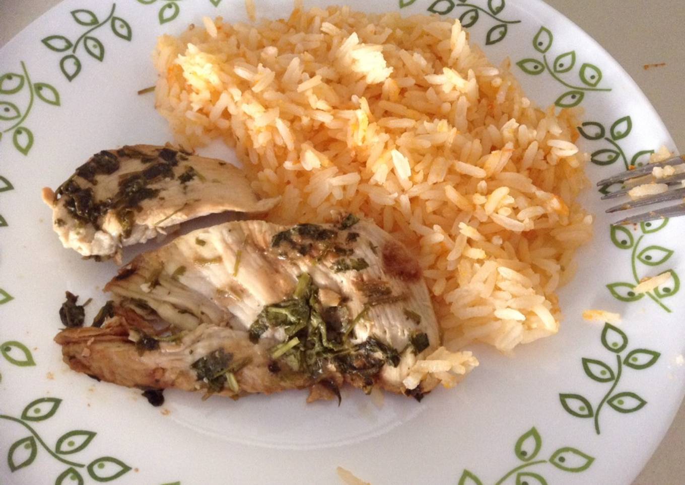 Pollo con cilantro y habanero!