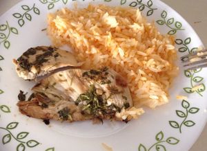 Una foto de Pollo con cilantro y habanero!