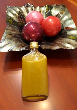 Foto principal de Infusión de clorofila de espárragos con zumo de naranja