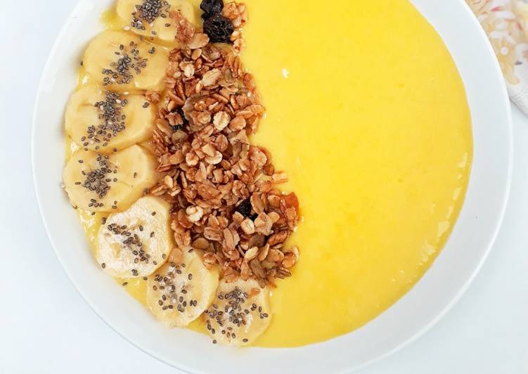 Resep Mango Smoothie Bowl Anti Gagal