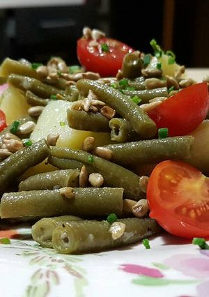 Una foto de Ensalada de judía verde y patata