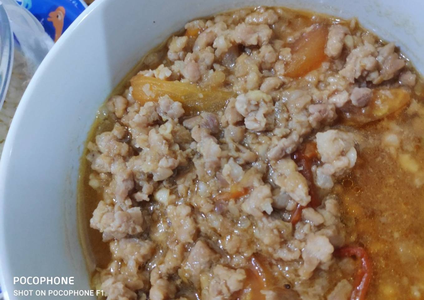 Daging cincang saus tiram