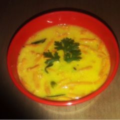 A picture of Dahi shev bhaji.