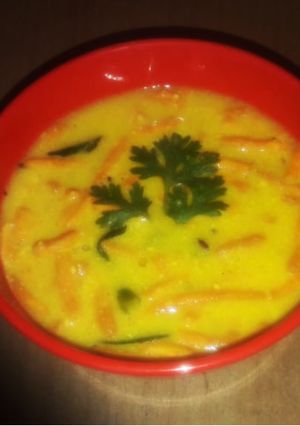 A picture of Dahi shev bhaji.