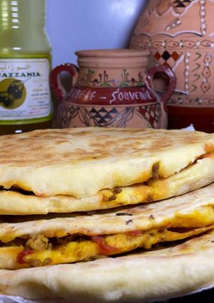 Une photo de Galette farcie à la viande hachée