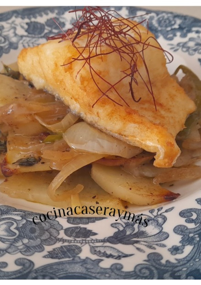 Una foto de Bacalao a la roteña