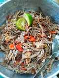 Daging suir pedas