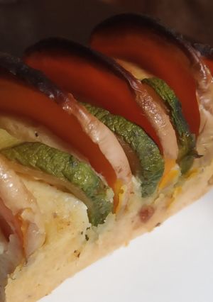 Una foto de Budín salado de zapallo y zapallitos, sin gluten