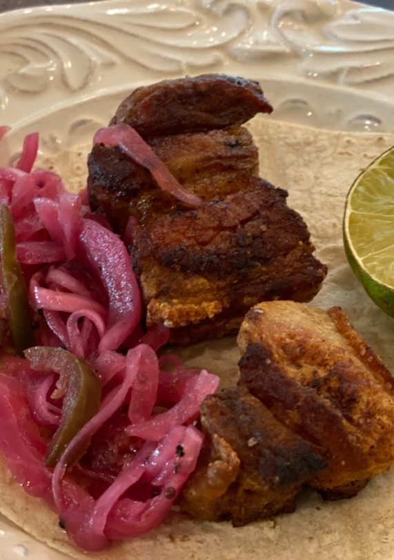 Una foto de Chicharrón de cerdo !
