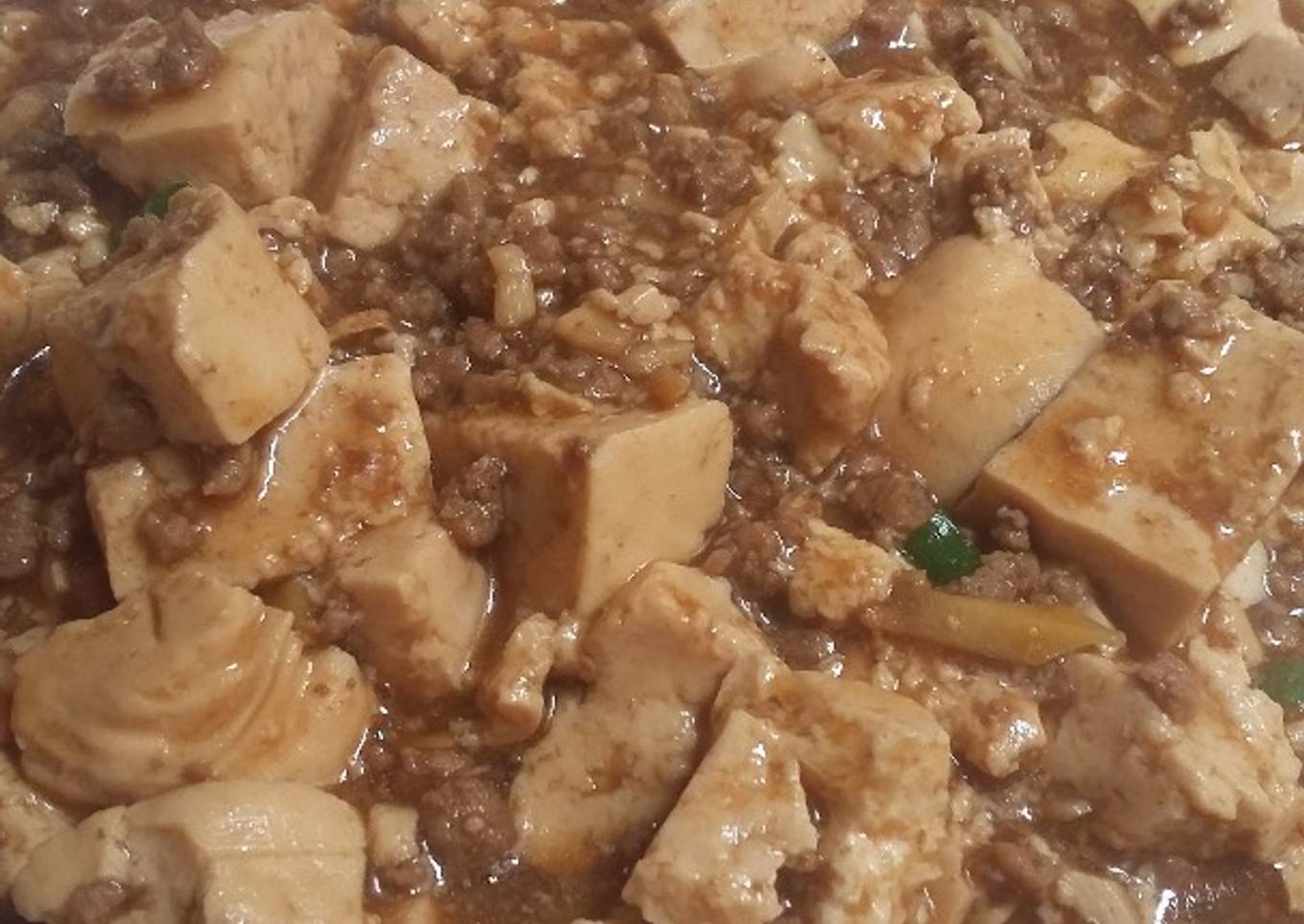 Tumis tahu daging cincang