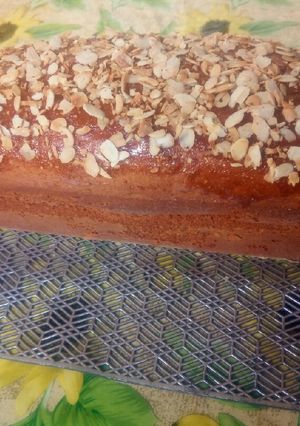 Une photo de Cake aux cacahuètes effilées