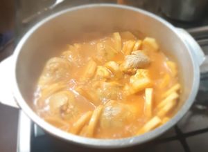 Una foto de Chupin de filet de Merluza