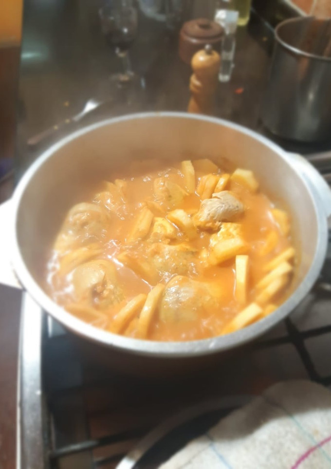 Una foto de Chupin de filet de Merluza