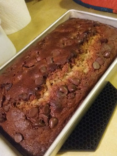 A picture of Dark Chocolate Chip Banana Bread.