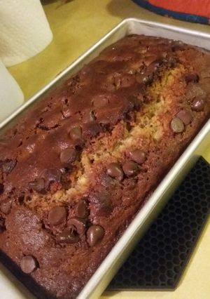 A picture of Dark Chocolate Chip Banana Bread.