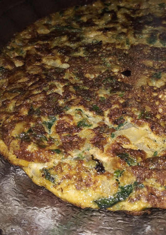 Una foto de Tortilla de espinaca express