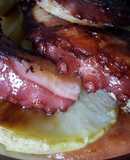 Pulpo con manzana