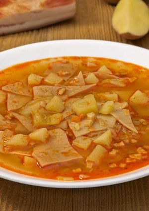 Lebbencsleves recept fotója