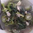 Sayur bening bayam dan oyong