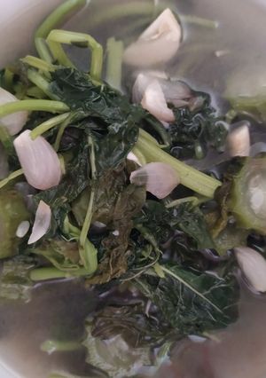 Foto resep Sayur bening bayam dan oyong