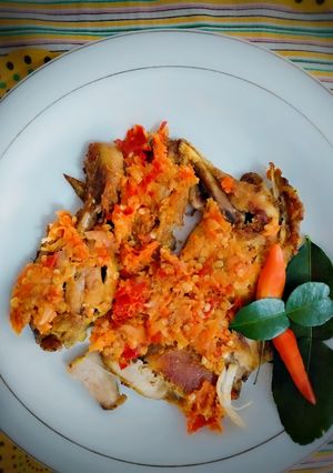 Foto resep Ayam geprek level 7