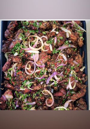 A picture of Peppered chicken 🌶🌶.