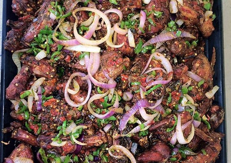 Easiest Way to Make Super Quick Homemade Peppered chicken 🌶🌶