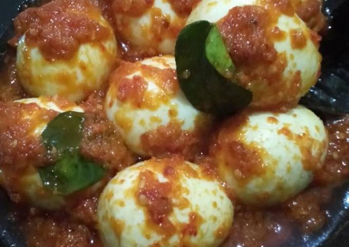 Bagaimana Membuat Telur balado simple Anti Gagal