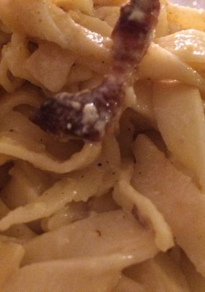 Une photo de Pâtes à la carbonara