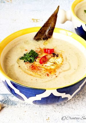 A picture of Cauliflower soup (Gobhi ka soup).
