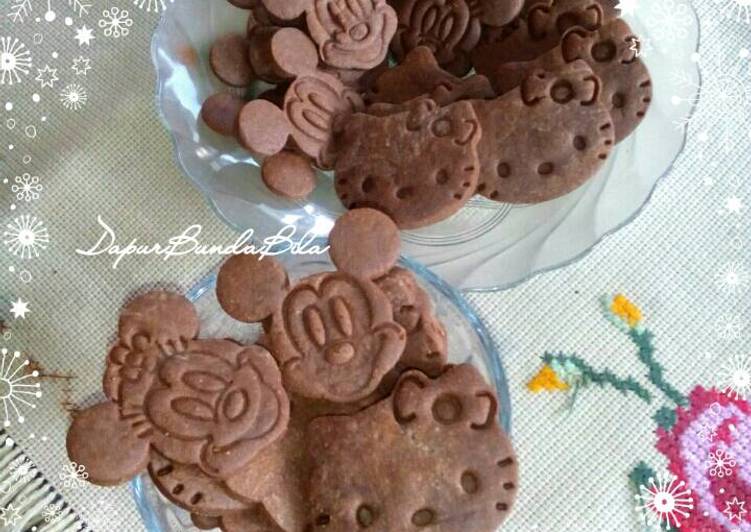 Bagaimana Membuat Chocolate Cookies Character Anti Gagal