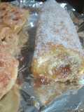 Brazo gitano de crema pastelera, cubierto de mermelada