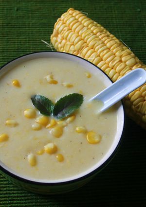 A picture of Sweet Corn Soup.