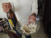Una foto de café coco rallado