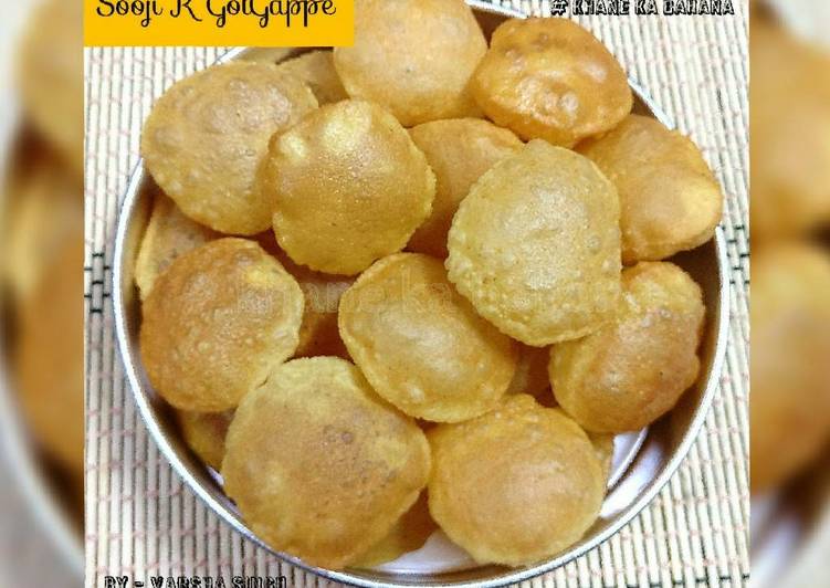 Sooji Ke GolGappe Recipe by Varsha Singh - Cookpad