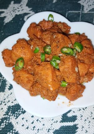 A picture of Red Chicken.