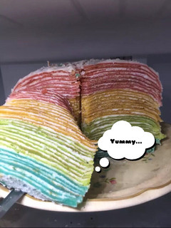 Foto resep Rainbow Mille crepes