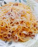 Fokhagymás-Fehérboros kalmáros spagetti