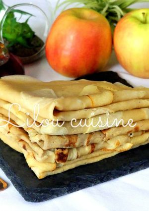 Une photo de Crêpes aux pommes