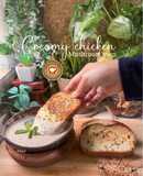 Creamy chicken mushroom soup