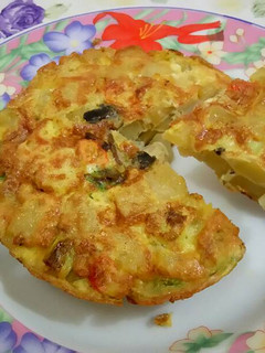 Foto resep Spanish omelette (tortilla de patatas) porsi personal