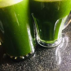 A picture of Palak mint green juice.