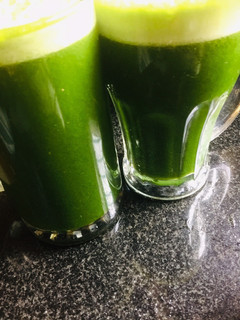 A picture of Palak mint green juice.