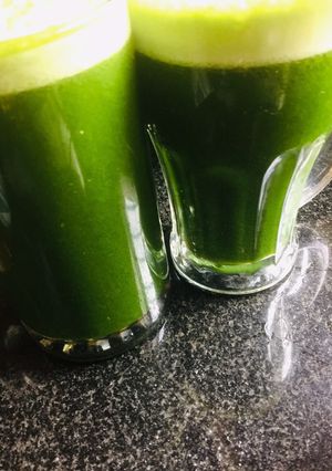 A picture of Palak mint green juice.