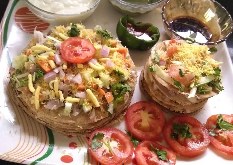 Recipe of Perfect Multilayerd roti chhat