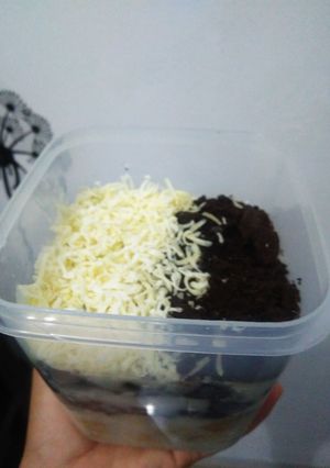 Foto resep Brownies Buah Naga X Oreo Cheese Cake Lumer