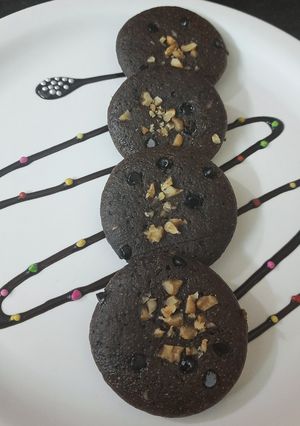 A picture of Chocolaty Idli with wheat flour and Jaggery Eggless.