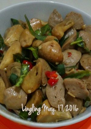 Foto resep Sambel Baso plus Jamur Merang